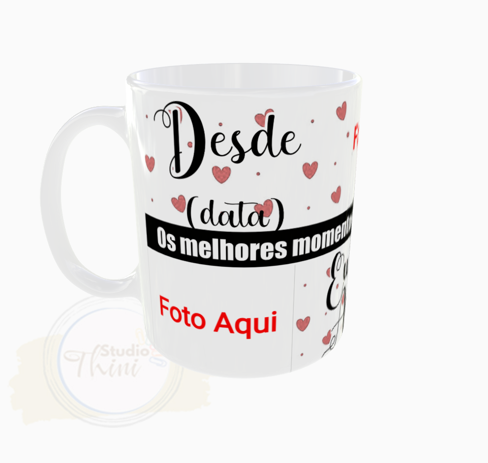 caneca aniversario com foto