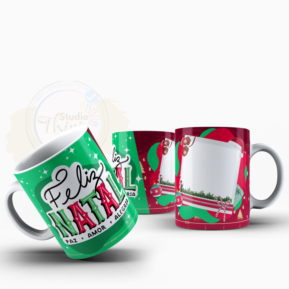 Caneca Feliz Natal Com Foto 2