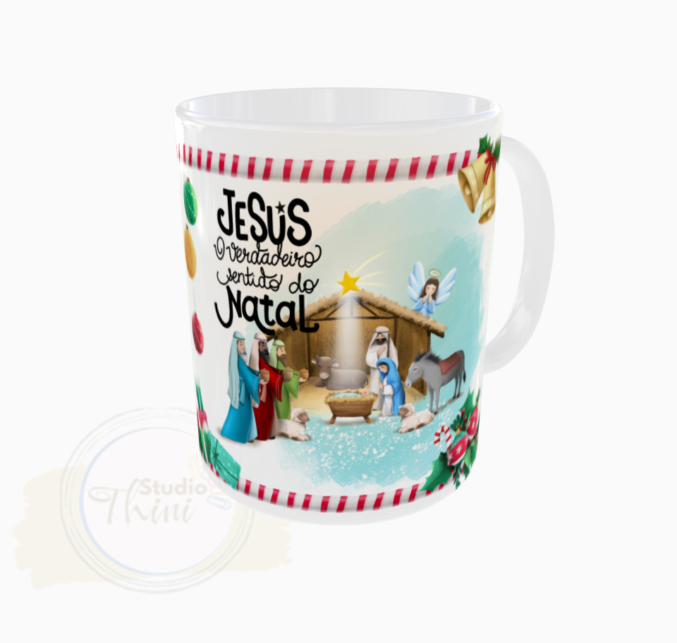 Caneca Jesus Verdadeiro Sentido Natal 1 - Imagem 3