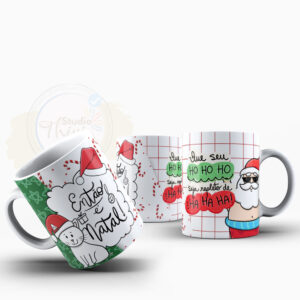 caneca natal gato
