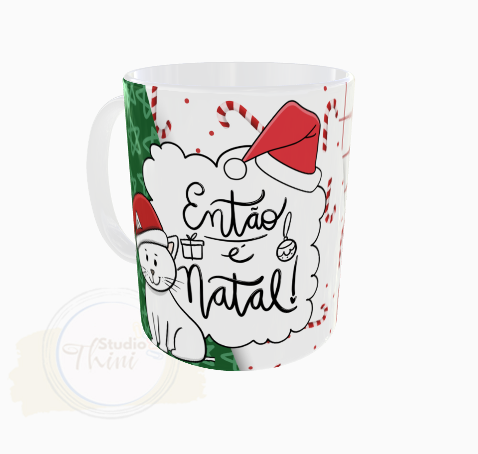 Caneca Natal Gato 1 - Imagem 3