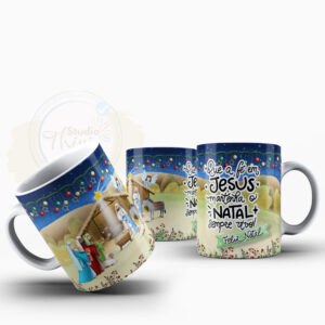 caneca que a fe em jesus natal